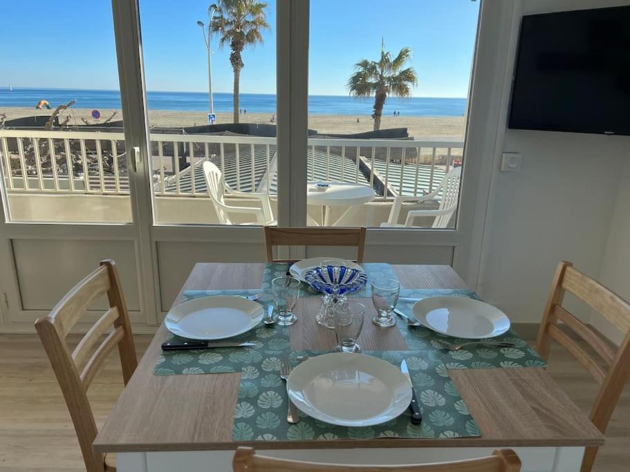 Le Carrousel - Apt Vue Mer - Plage A 10 M - Clim - Wifi Кане-ан-Руссійон Екстер'єр фото