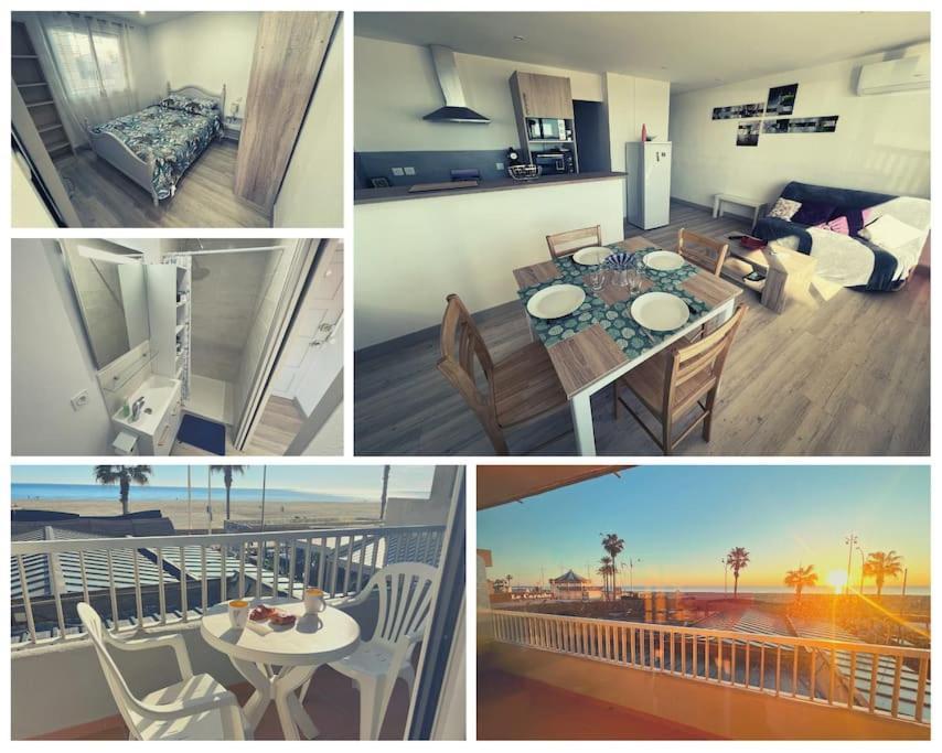 Le Carrousel - Apt Vue Mer - Plage A 10 M - Clim - Wifi Кане-ан-Руссійон Екстер'єр фото